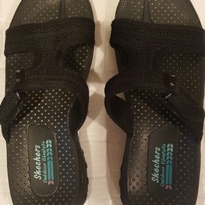 Skechers Outdoor Lifestyle Black Sandals - Size 7